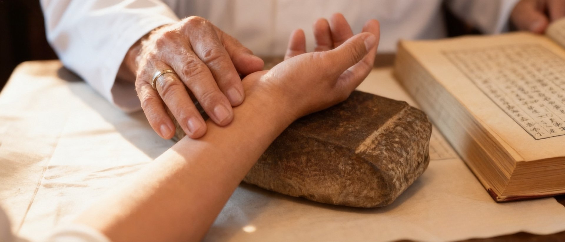Traditional Chinese Medicine pulse diagnosis — authentic Shanghai TCM experience